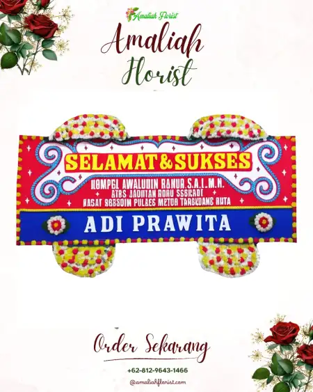 Papan Bunga Ucapan Selamat Plawad