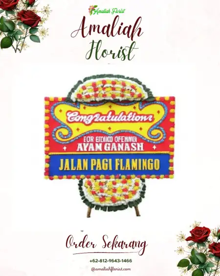 Sewa Papan Bunga Plawad